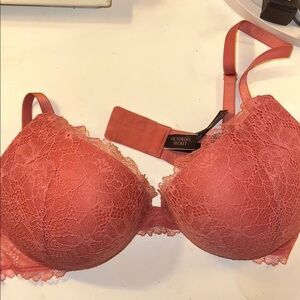 Victoria's Secret Lace Bra - Coral